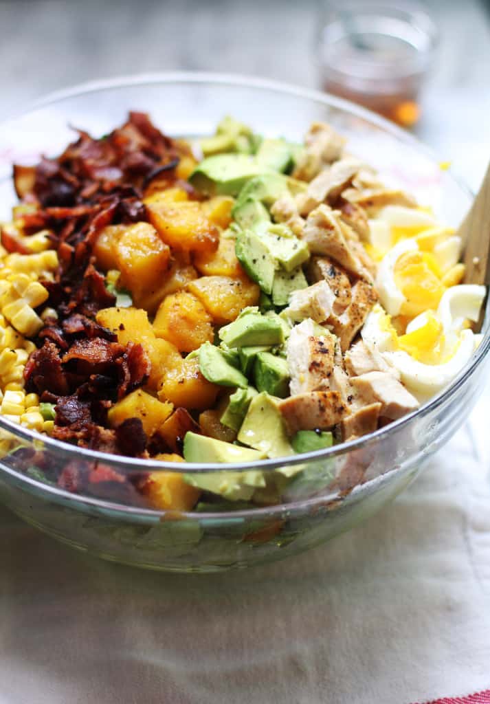 Harvest Cobb Salad with Maple Vinegarette