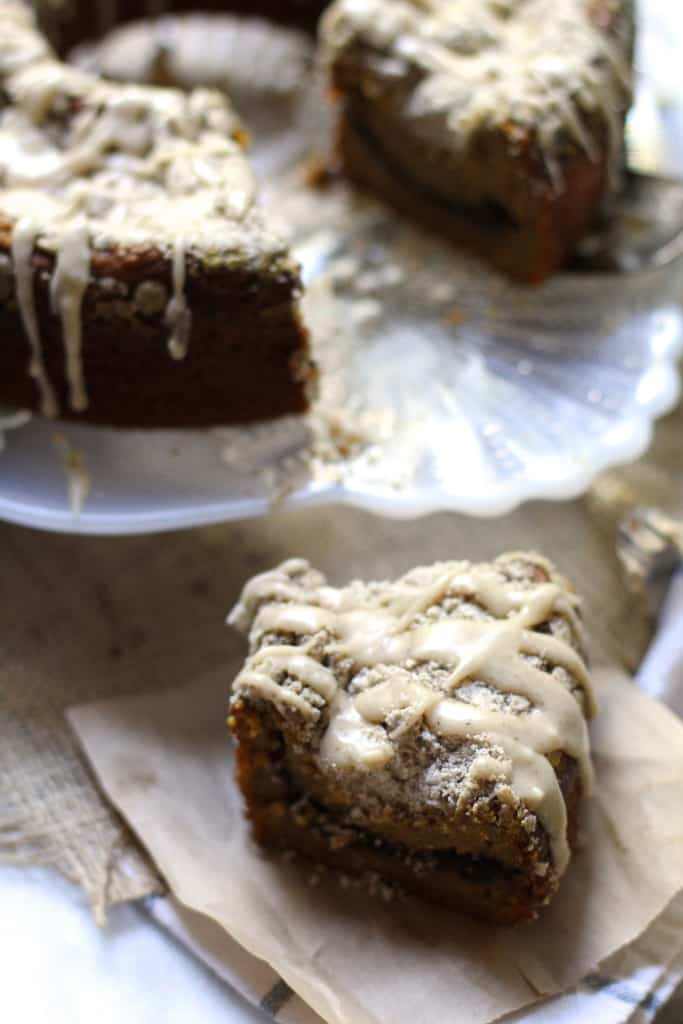 Pumpkin Streusel Coffee Cake