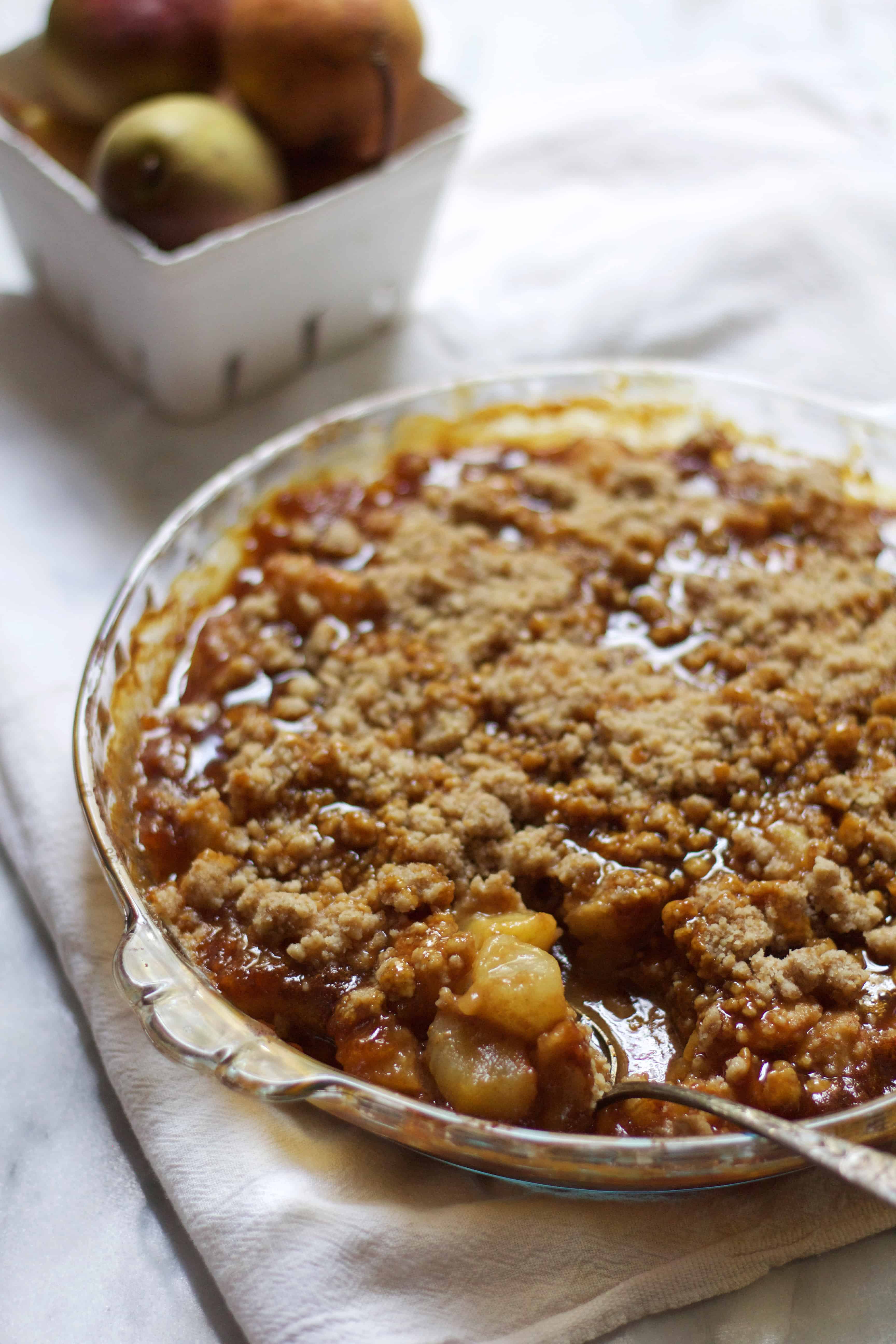 Pear Caramel Crisp