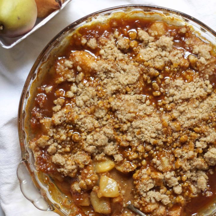 Pear Caramel Crisp