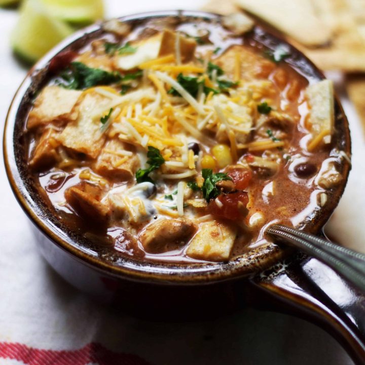 Slow Cooker Chicken Tortilla Soup