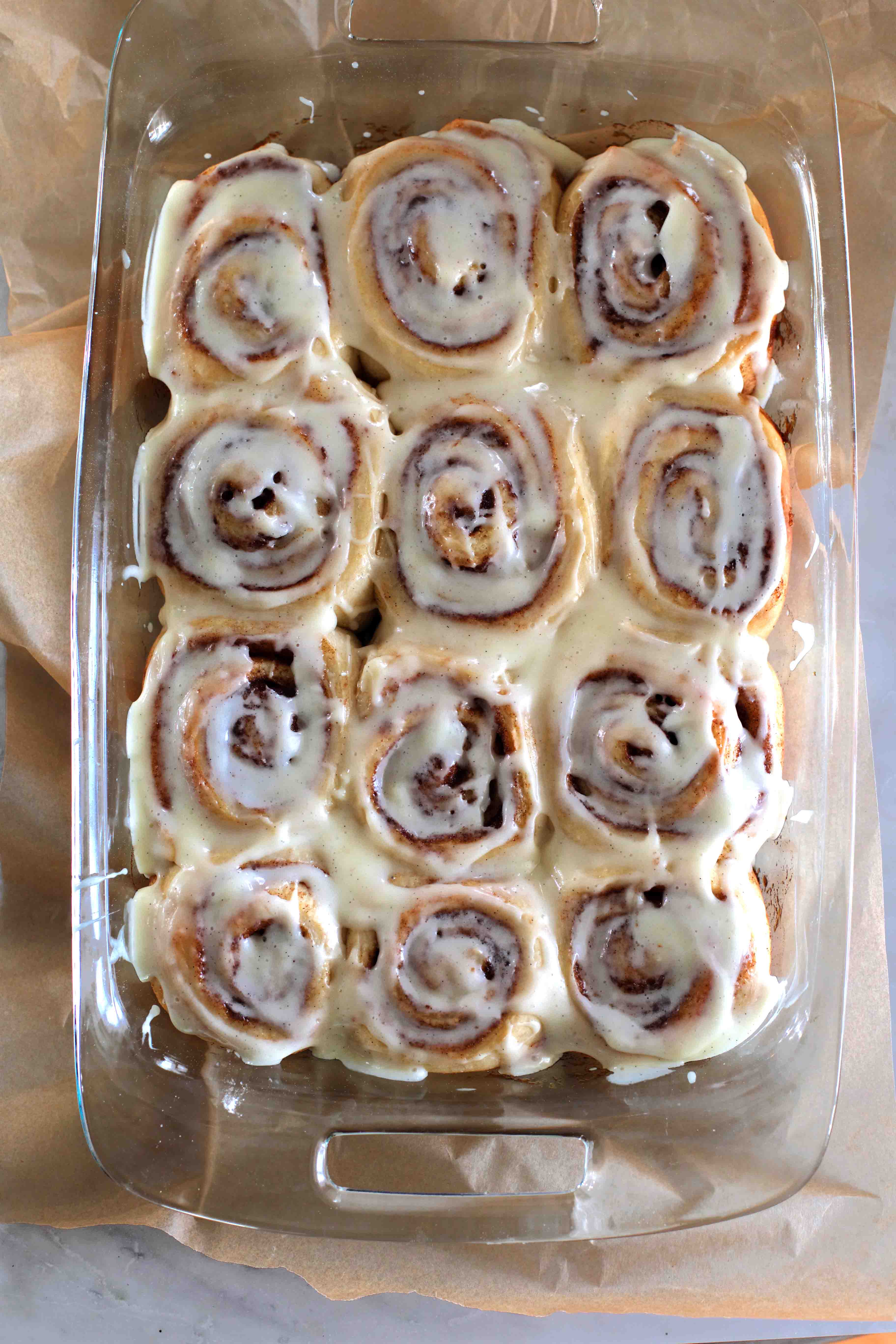 Sheet Pan Cinnamon Rolls - Lovely Little Kitchen