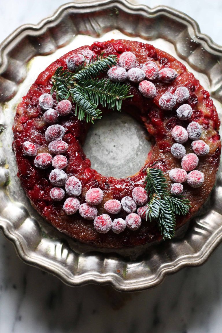 Cranberry Buttermilk Upside Down Cake