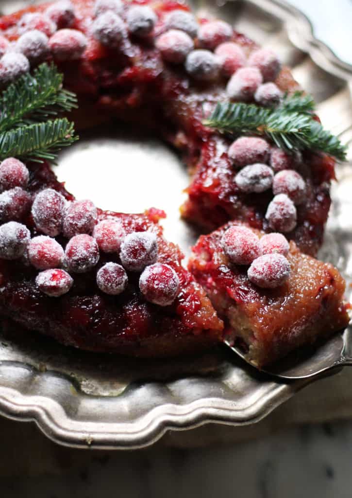 Cranberry Buttermilk Upside Down Cake