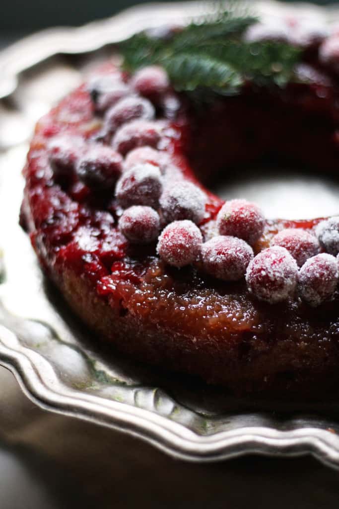 Cranberry Buttermilk Upside Down Cake