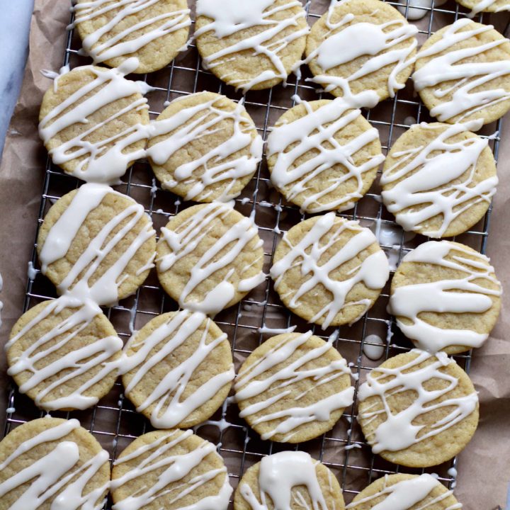 Maple Sugar Cookies with Maple Glaze