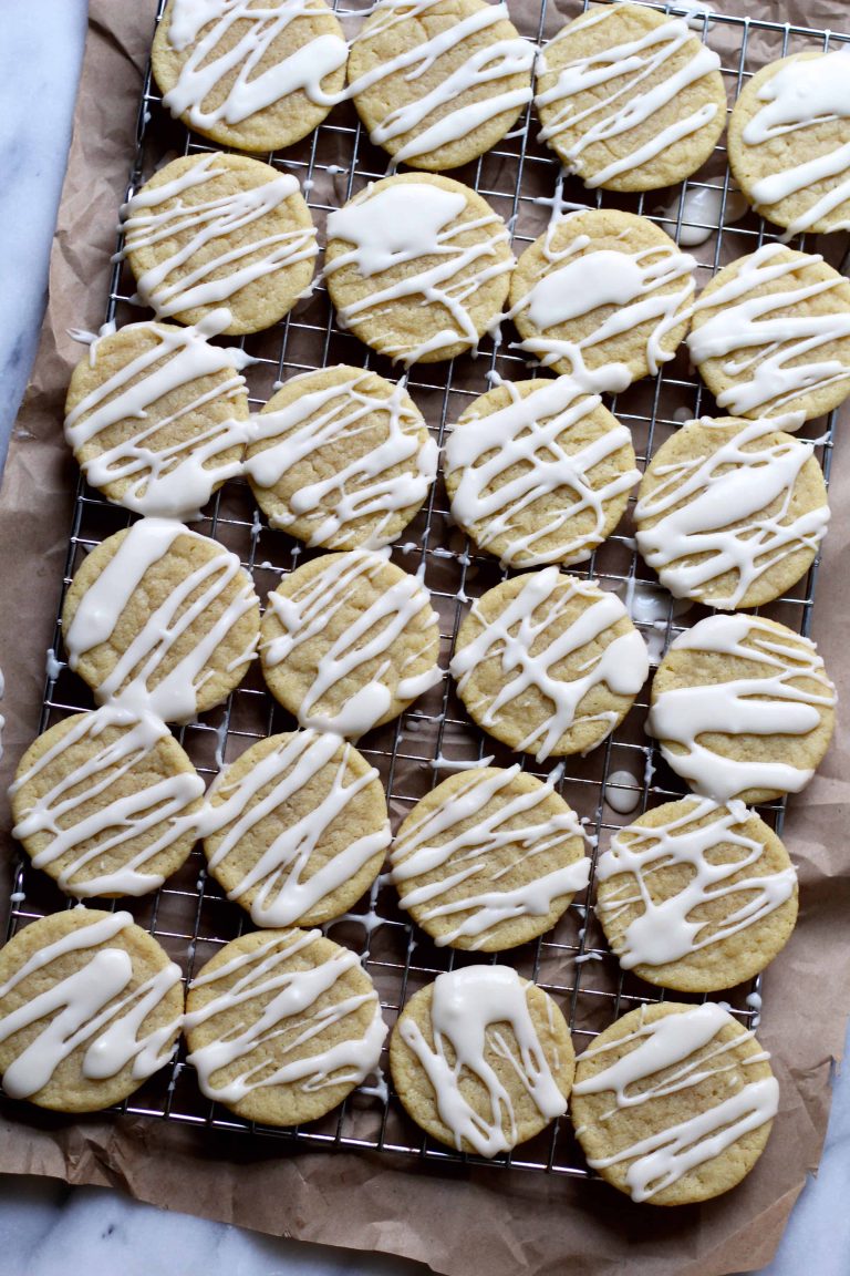 Maple Sugar Cookies with Maple Glaze
