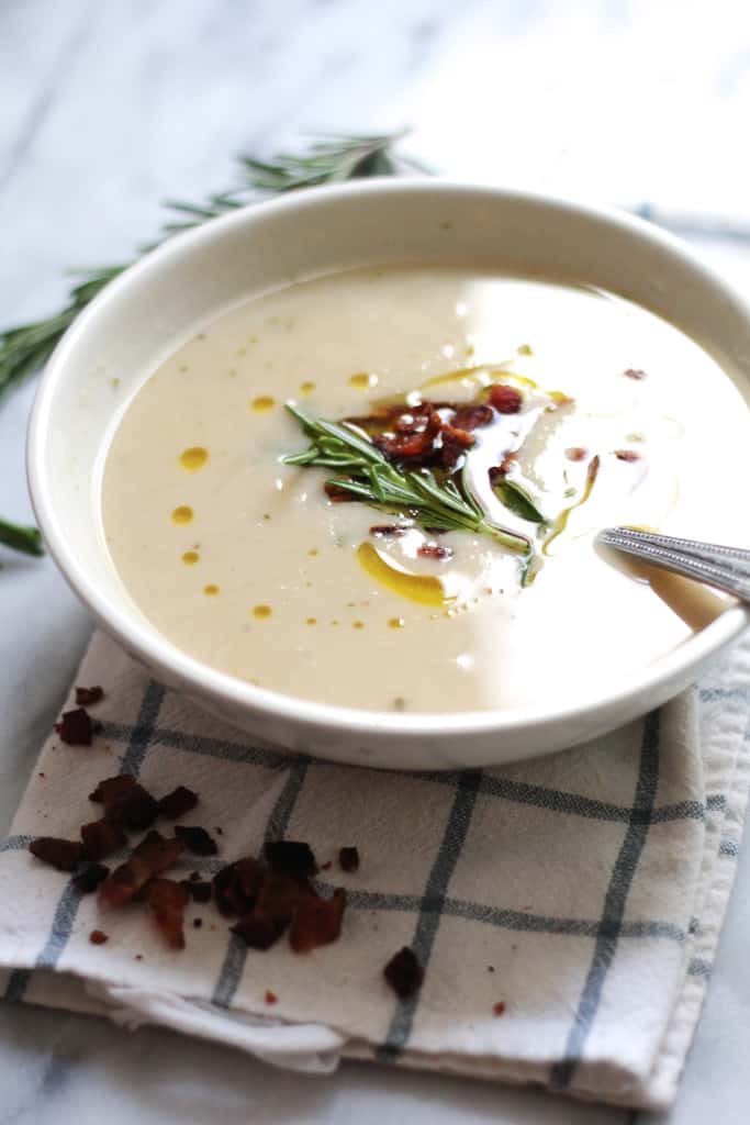 Creamy White Bean Rosemary Soup