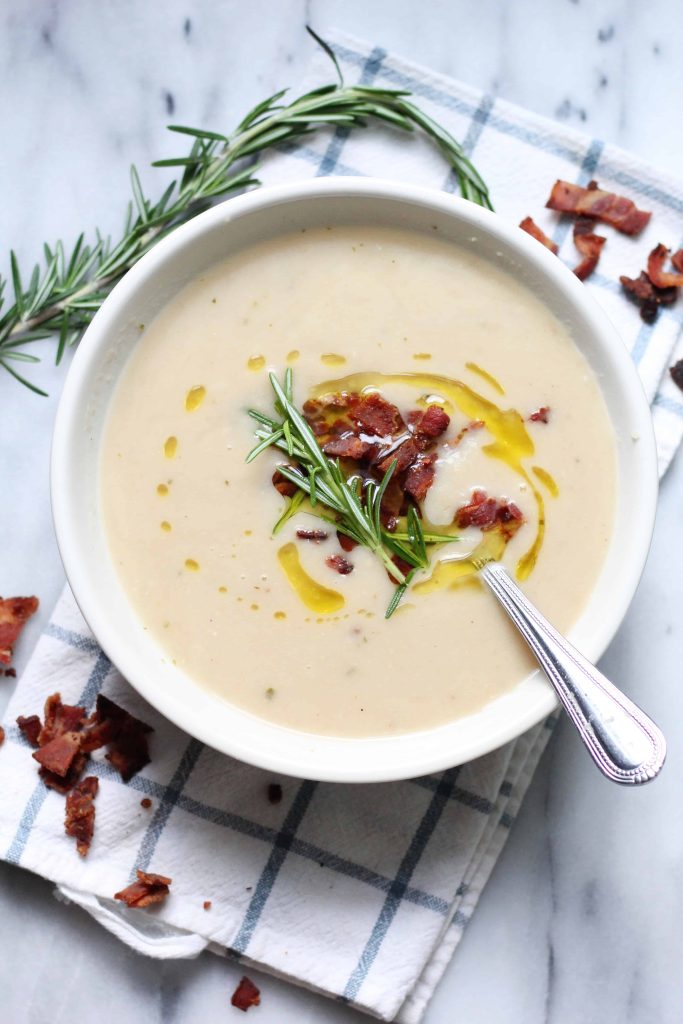 Creamy White Bean Rosemary Soup