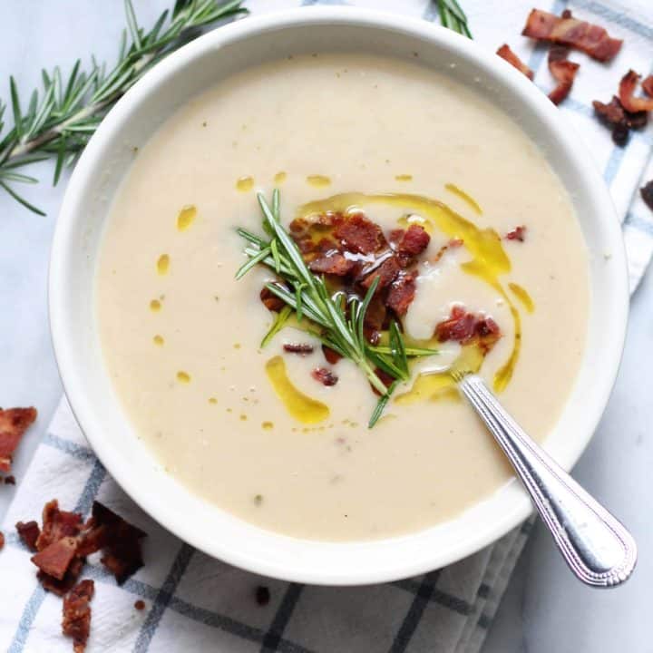 Creamy White Bean Rosemary Soup