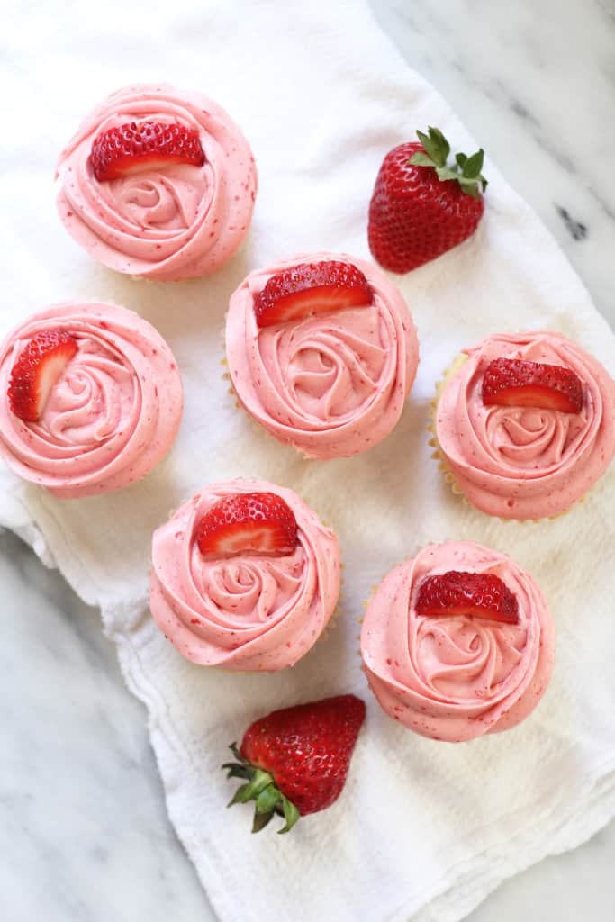 Strawberry Lemonade Cupcakes