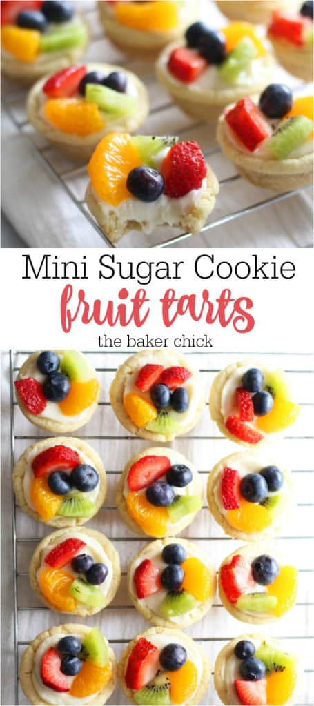 Mini Sugar Cookie Fruit Tarts