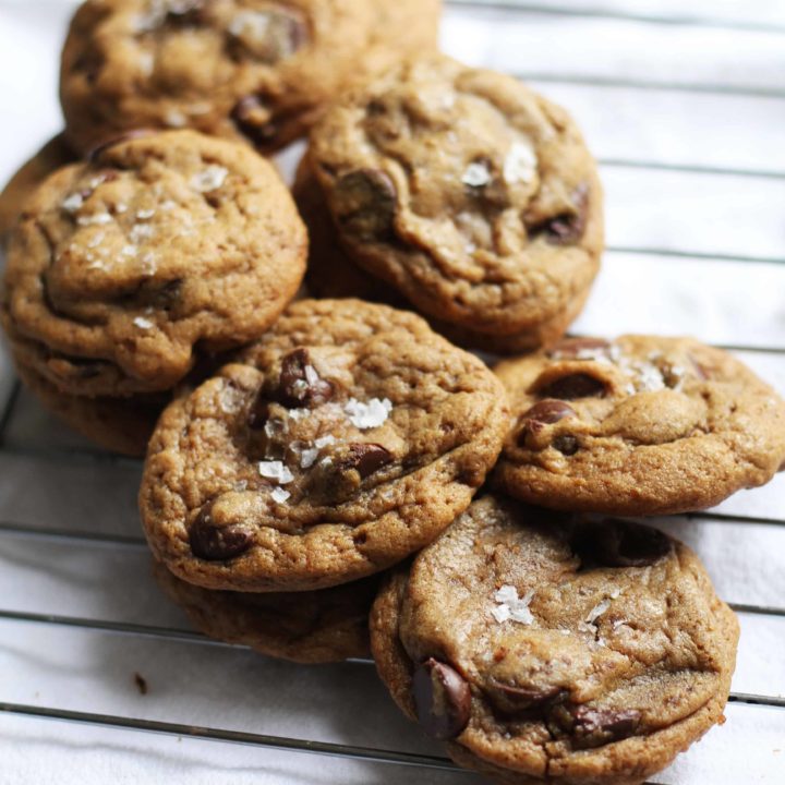 Whole Wheat Chocolate Chip Cookies - The Baker Chick