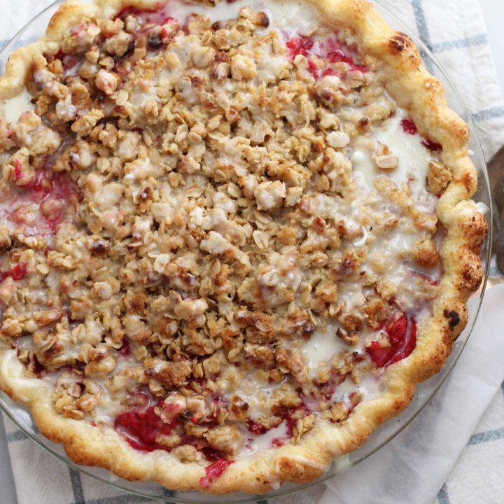 Raspberry Buttermilk Crumb Pie