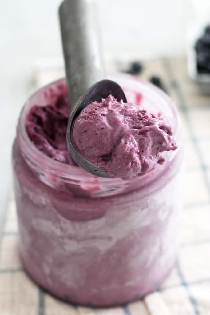 Blueberry Buttermilk Ice Cream