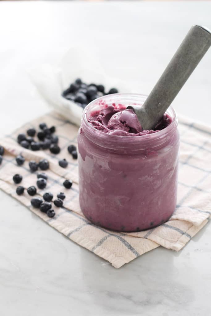 Blueberry Buttermilk Ice Cream