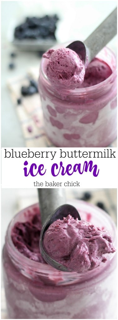 Blueberry Buttermilk Ice Cream