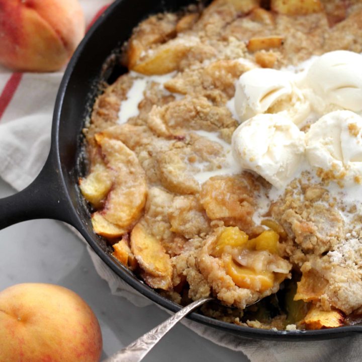 Peach Dump Cake (From Scratch!)