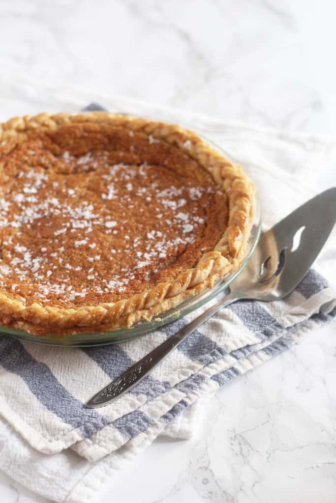 Salted Maple Chess Pie