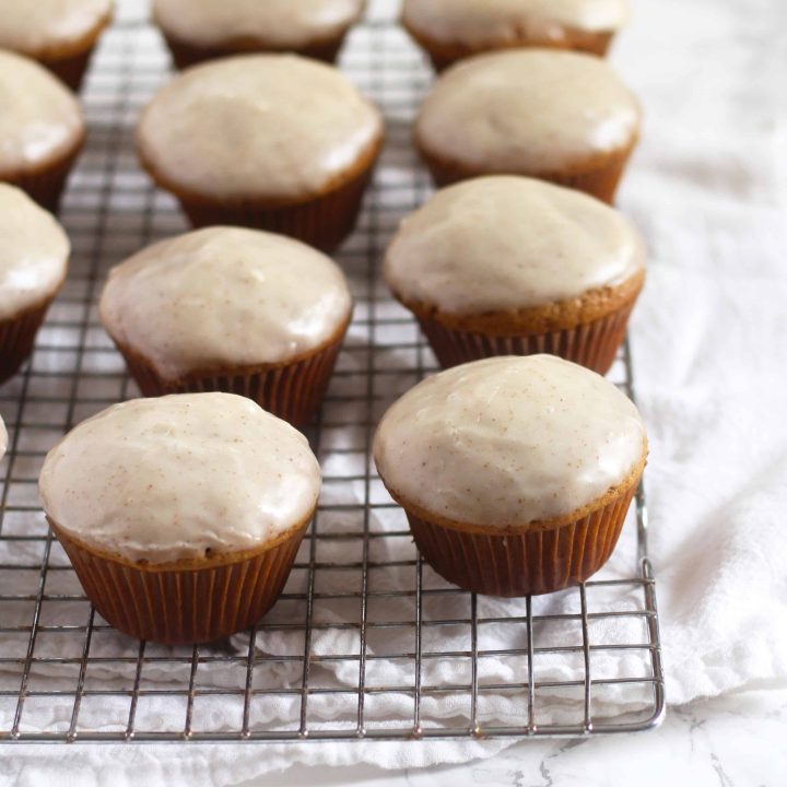 Pumpkin Muffins with Brown Butter Glaze