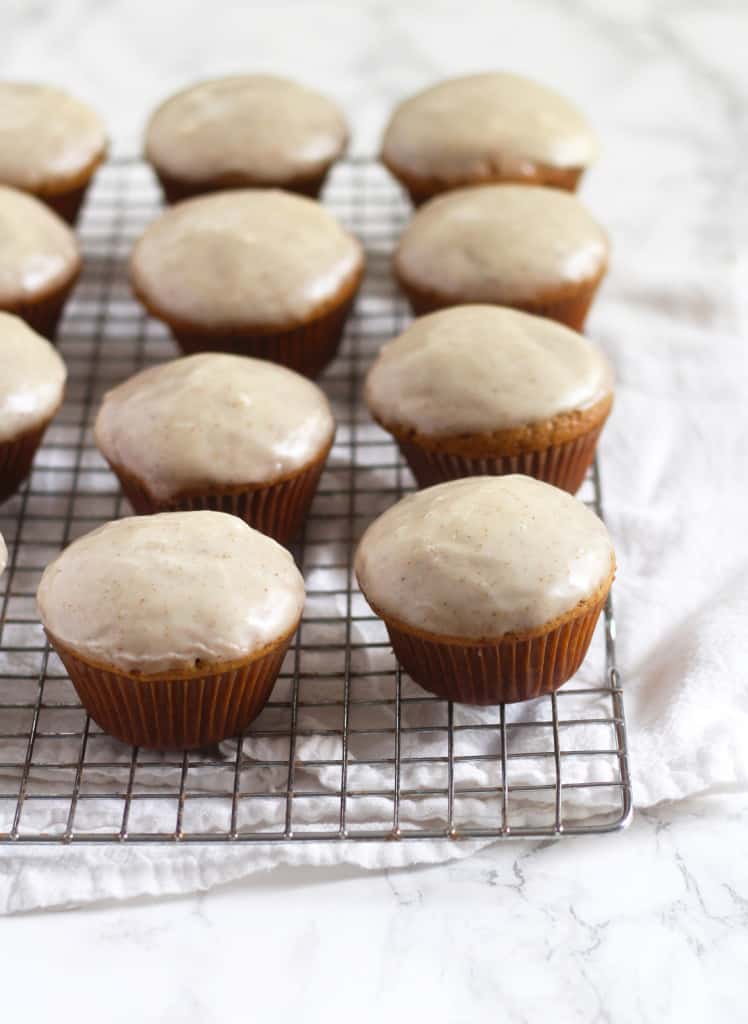 Pumpkin Muffins with Brown Butter Glaze