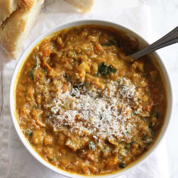 Red Lentil Potato Soup