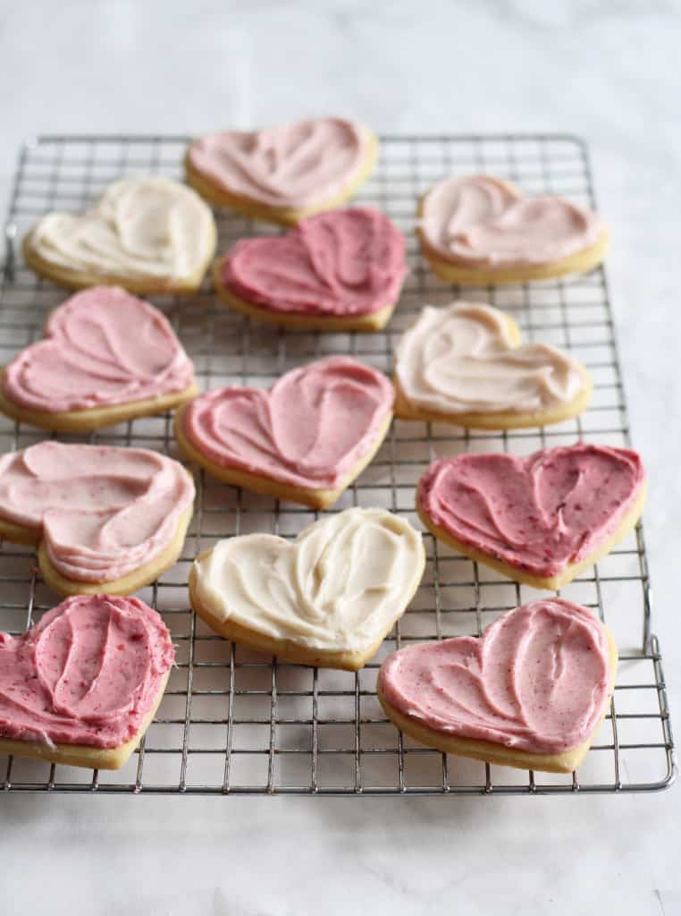 Ombre Raspberry Lemon Sugar Cookies