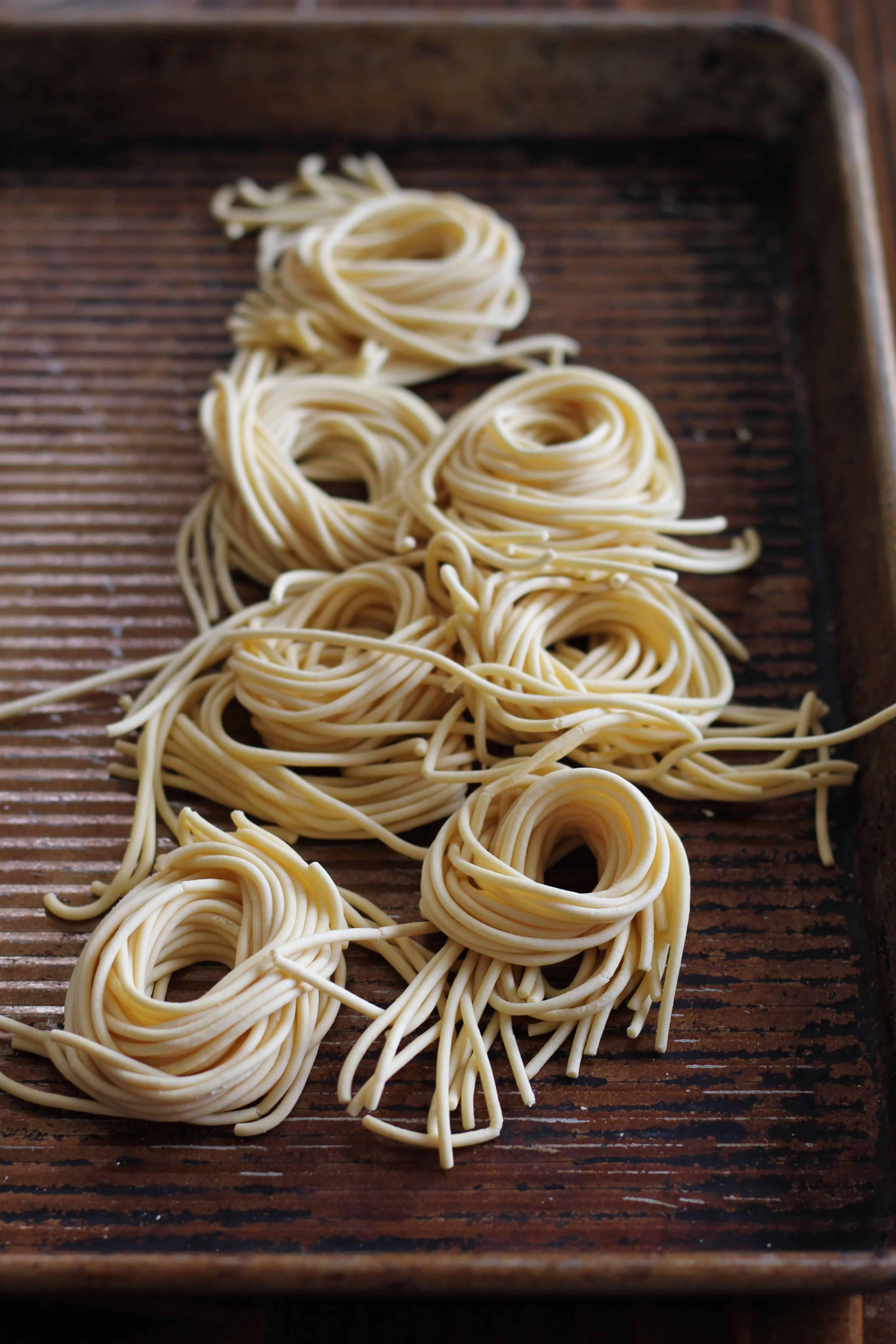 Homemade Spaghetti Noodles - A Little And A Lot