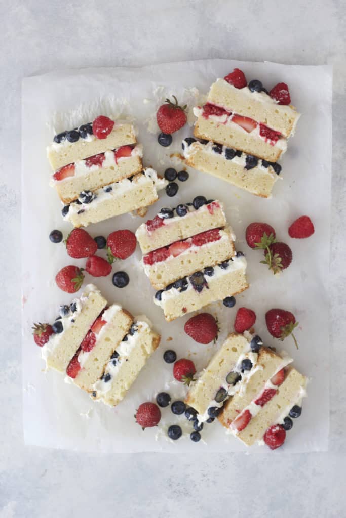 Layered Berry Pound Cake