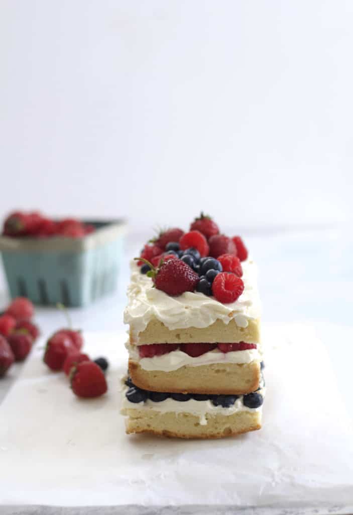 Layered Berry Pound Cake