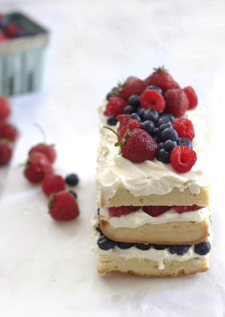 Layered Berry Pound Cake