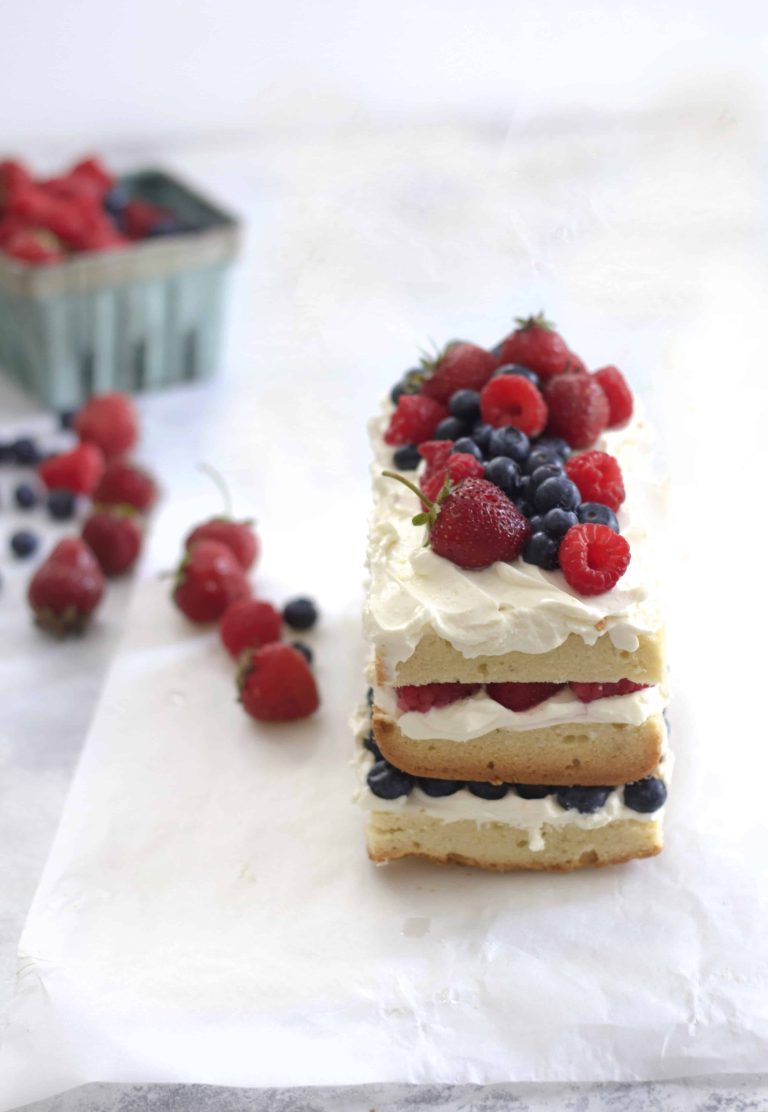 Layered Berry Pound Cake