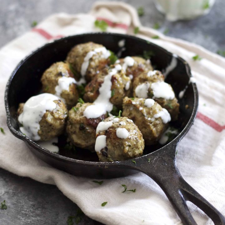 Greek Turkey Lentil Meatballs