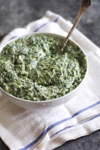 The Creamiest Creamed Spinach