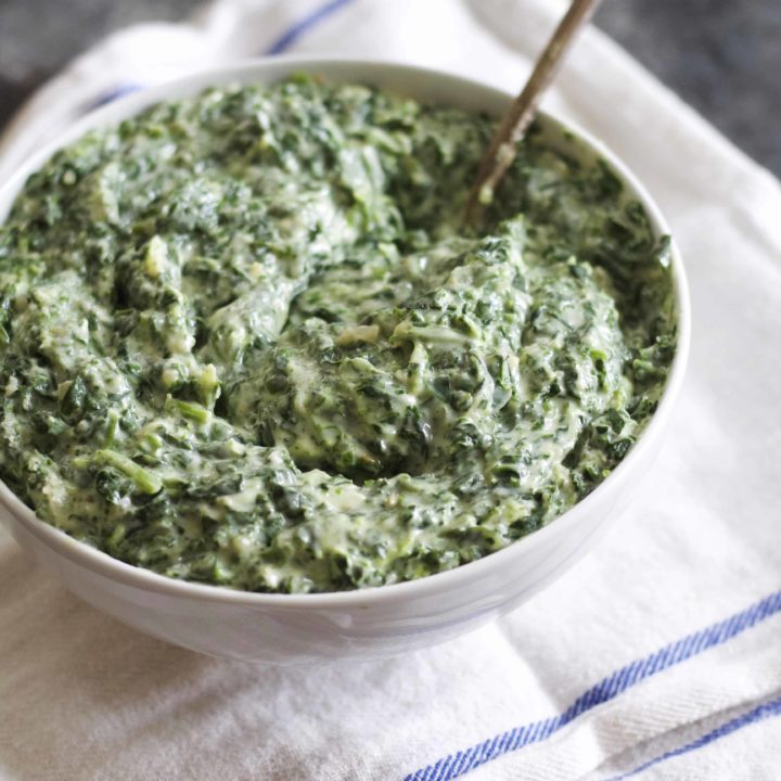 The Creamiest Creamed Spinach