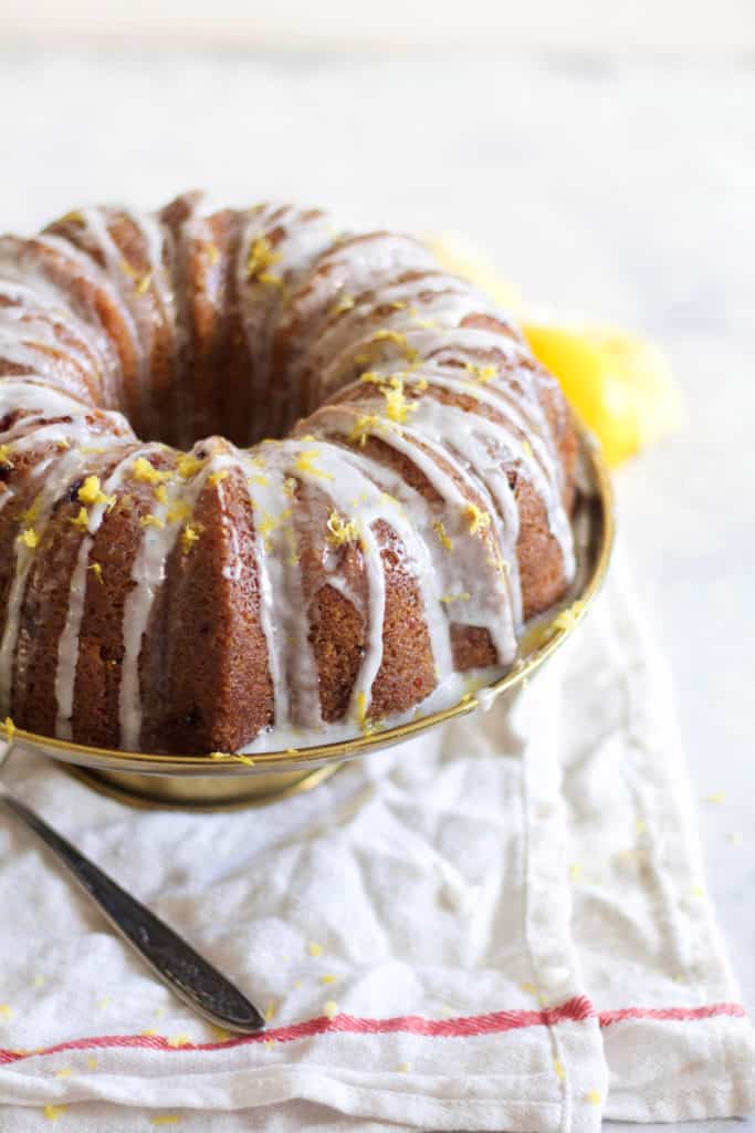 Cranberry Sour Cream Bundt Cake