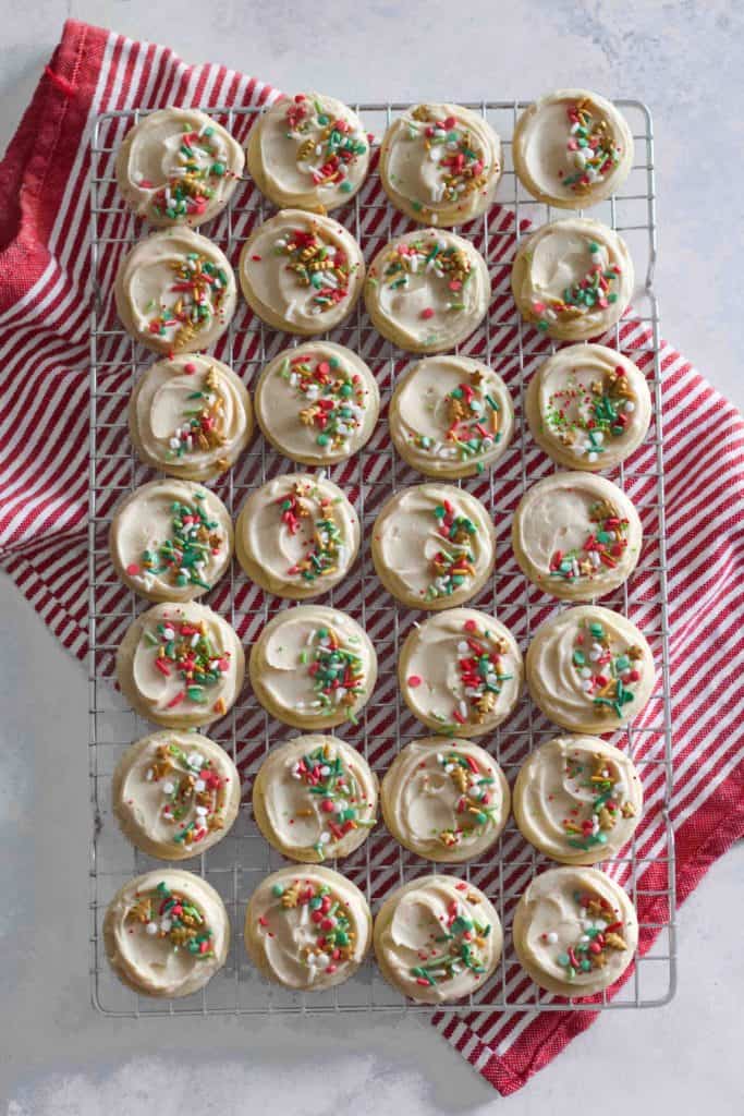 Salted Caramel Frosted Sugar Cookies