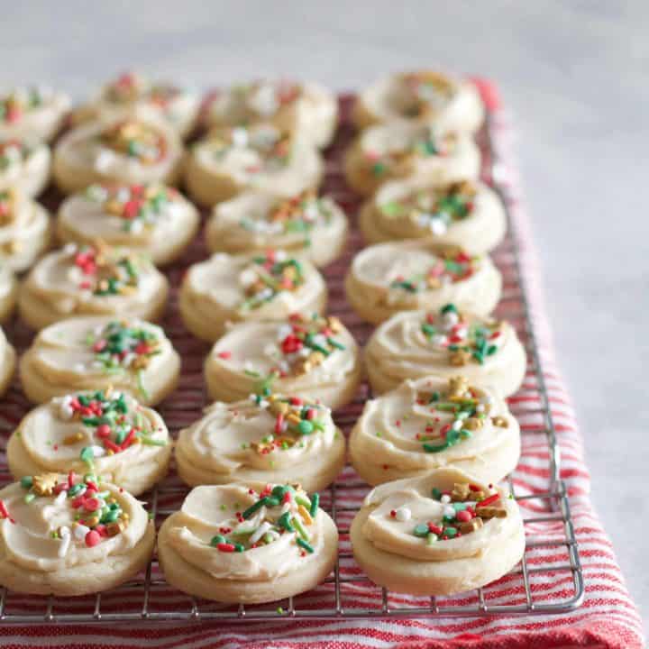 Salted Caramel Frosted Sugar Cookies