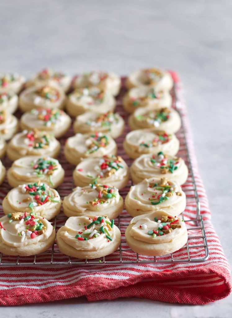 Salted Caramel Frosted Sugar Cookies