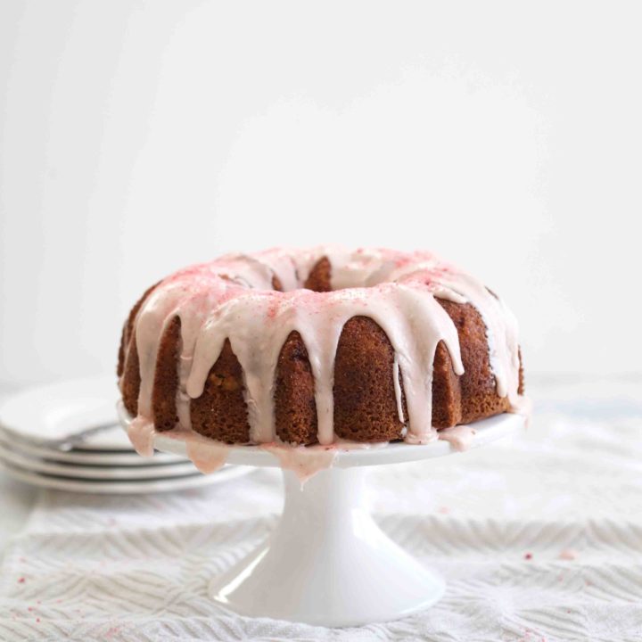 Lemon Rhubarb Bundt Cake