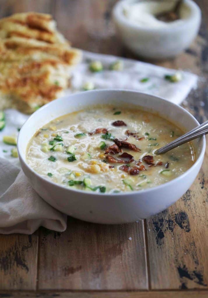 Sweet Corn & Zucchini Chowder