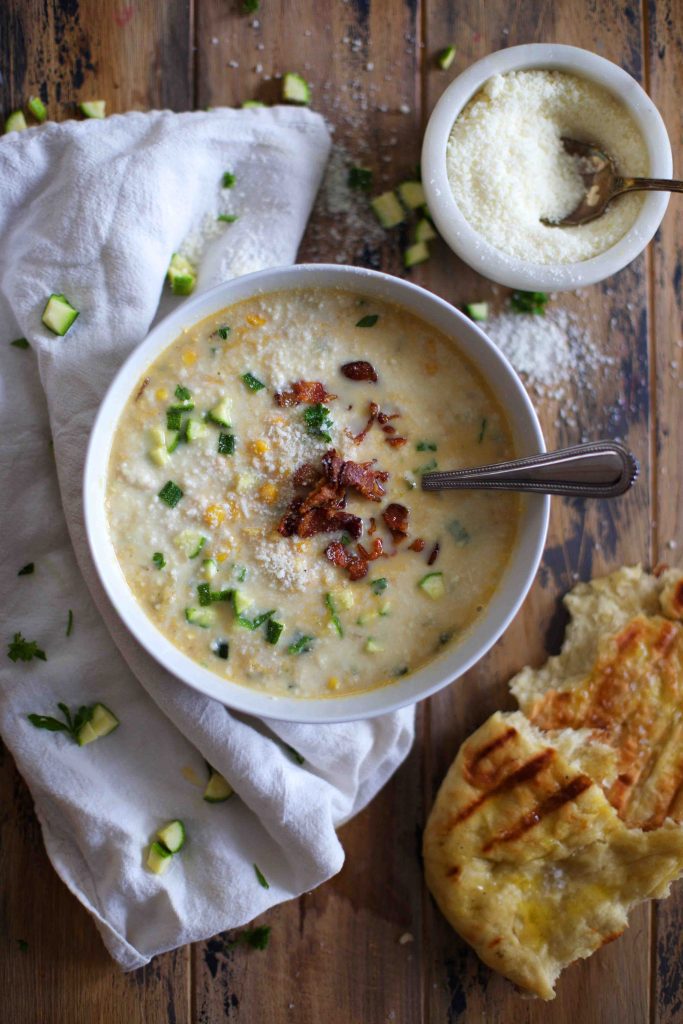 Sweet Corn & Zucchini Chowder