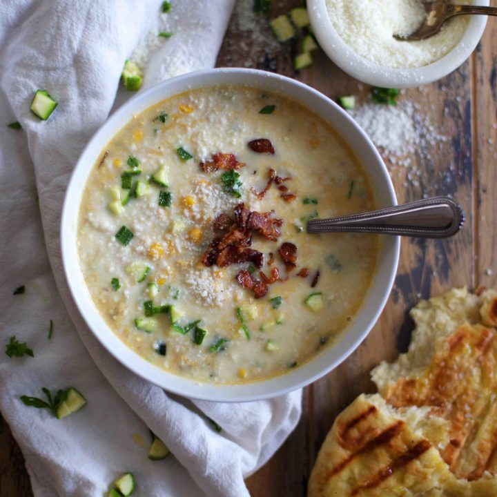 Sweet Corn & Zucchini Chowder