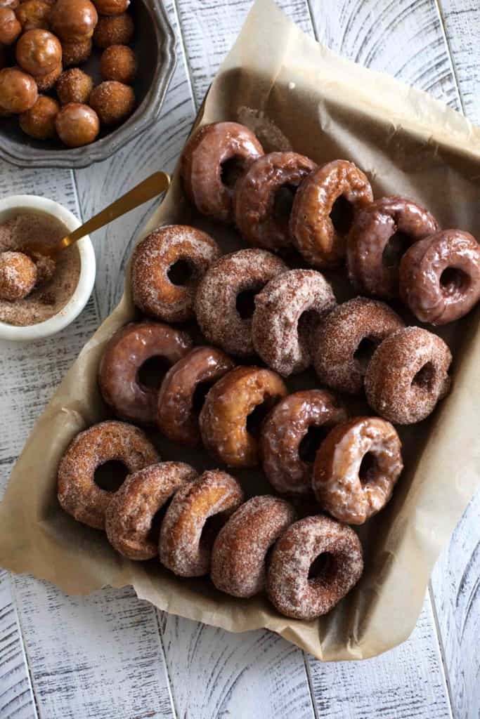 Pumpkin Sour Cream Donuts- the perfect decadent fall treat!