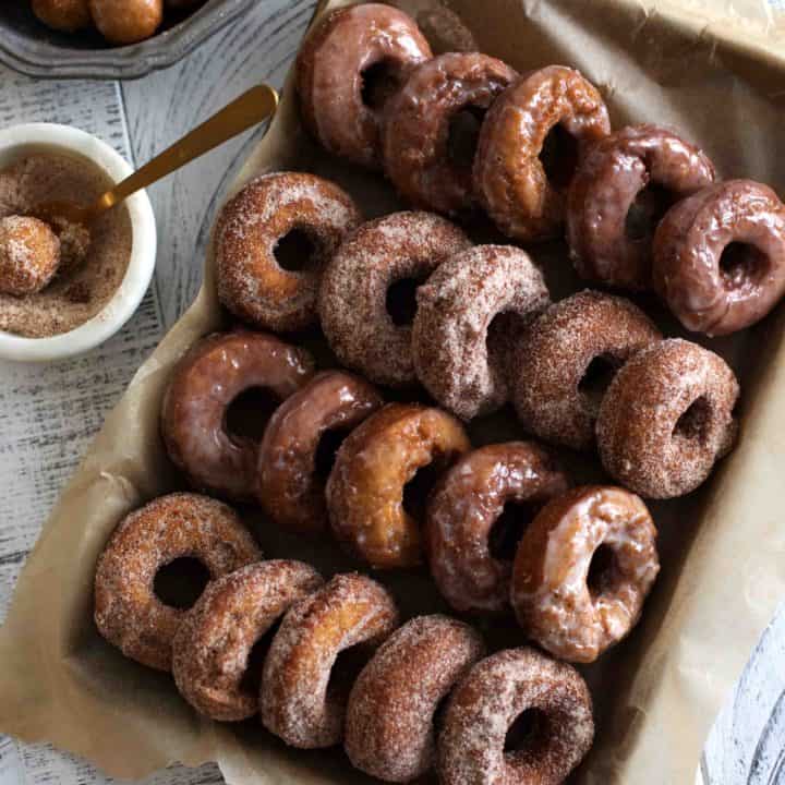 Pumpkin Sour Cream Donuts