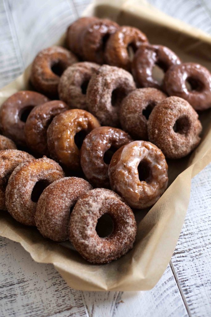 Pumpkin Sour Cream Donuts- the perfect decadent fall treat! 