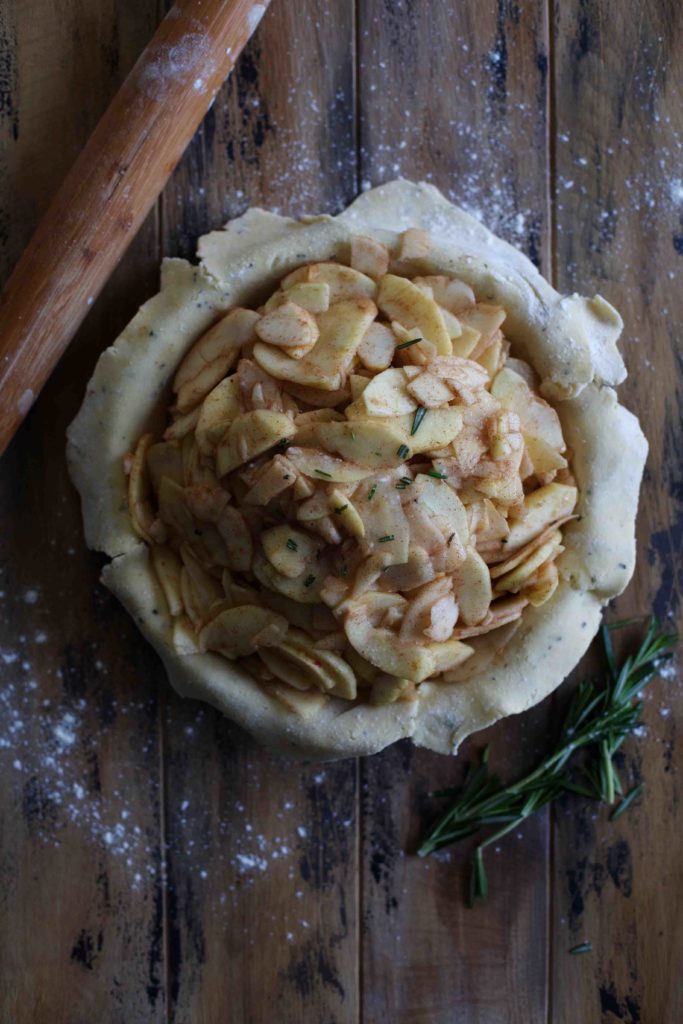 Apple Rosemary Pie