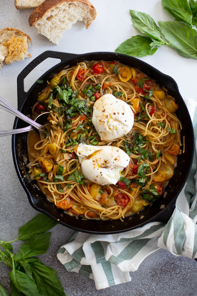 One Pot Burrata Pasta