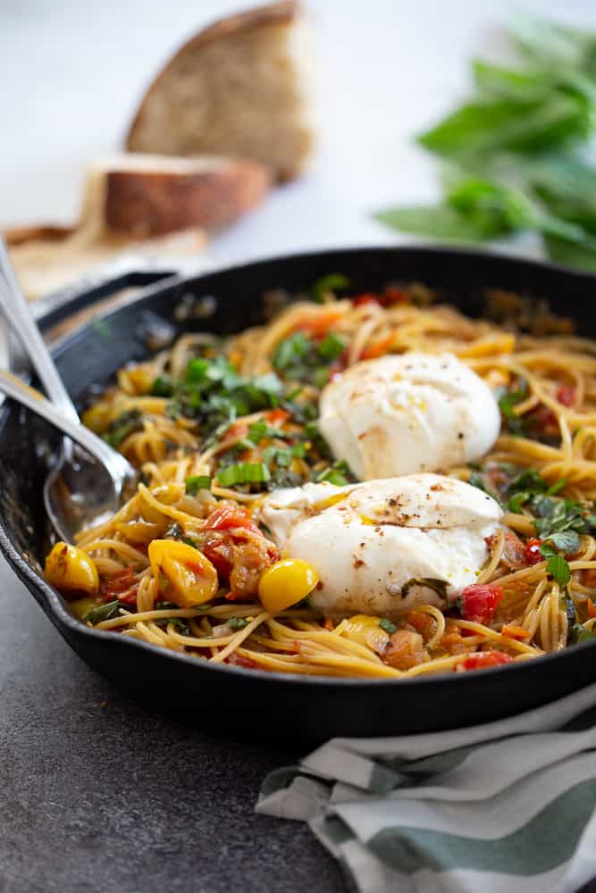 One Pot Burrata Pasta