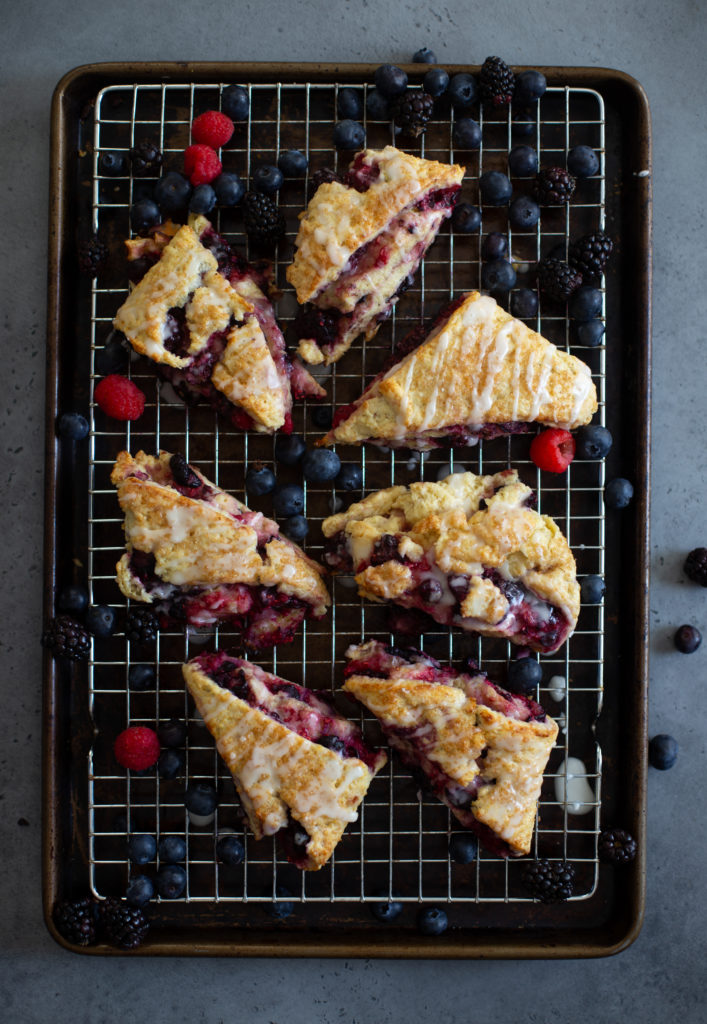 Layered Berry Scones